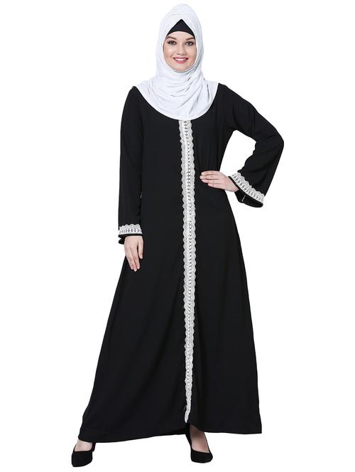 embellished a-line cloaks & abaya - 15916764 -  Standard Image - 0