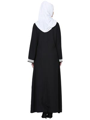 embellished a-line cloaks & abaya - 15916764 - Standard Image - 3