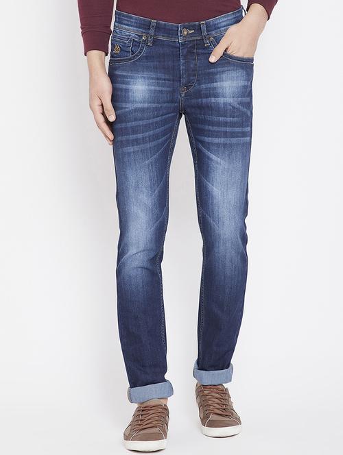 blue denim washed jeans - 15916797 - Standard Image - 1