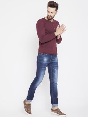 blue denim washed jeans - 15916797 - Standard Image - 4