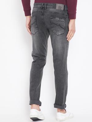 grey light washed denim jeans - 15916798 - Standard Image - 3