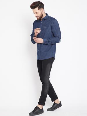 black denim washed jeans - 15916802 - Standard Image - 4