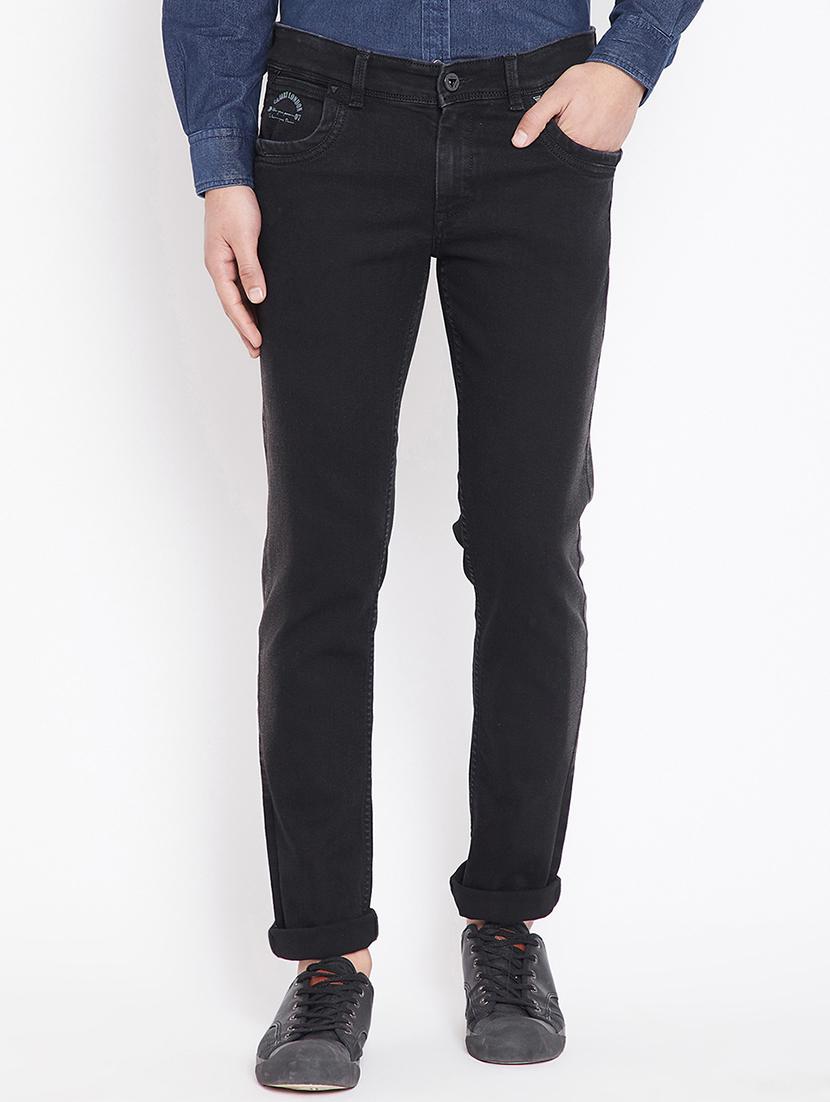black denim washed jeans - 15916802 - Zoom Image - 1