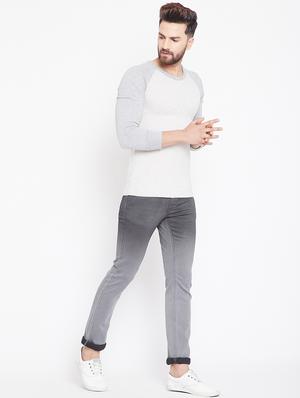 grey denim washed jeans - 15916803 - Standard Image - 4
