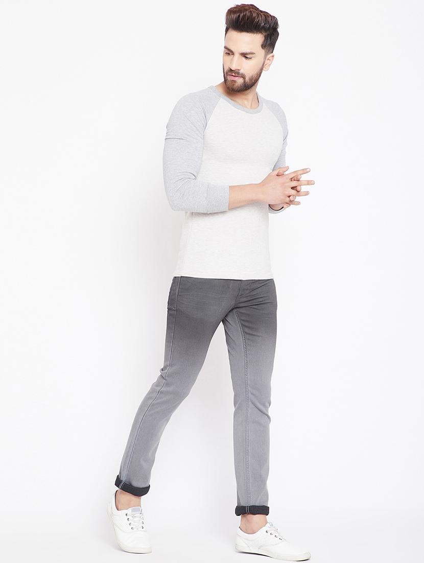 grey denim washed jeans - 15916803 - Zoom Image - 4