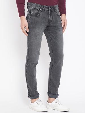 black denim washed jeans - 15916806 - Standard Image - 2