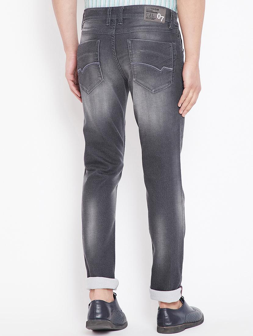 grey light washed ripped denim jeans - 15916808 - Zoom Image - 3