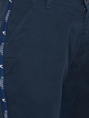 navy blue cotton blend shorts - 15916822 - Standard Image - 5