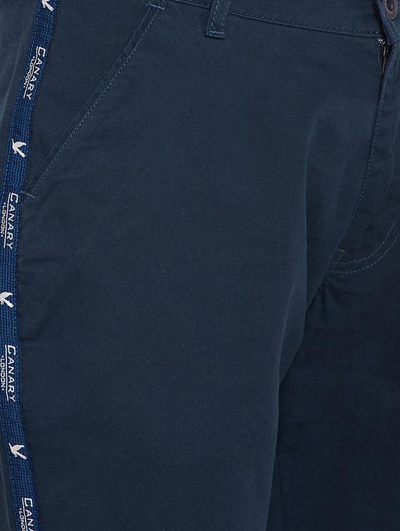 navy blue cotton blend shorts - 15916822 - Zoom Image - 5