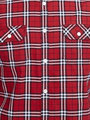 red checkered casual shirt - 15916836 - Standard Image - 5