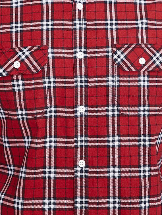 red checkered casual shirt - 15916836 - Zoom Image - 5