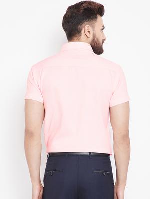 pink solid formal shirt - 15916861 - Standard Image - 3