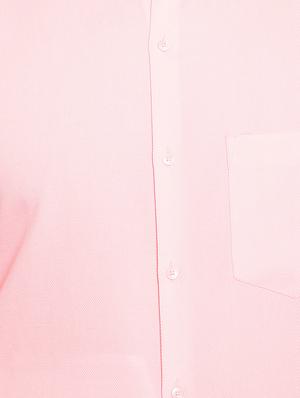 pink solid formal shirt - 15916861 - Standard Image - 5