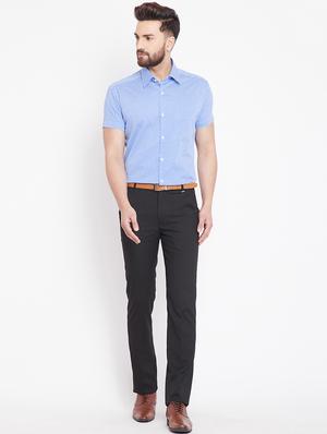 blue cotton formal shirt - 15916862 - Standard Image - 4