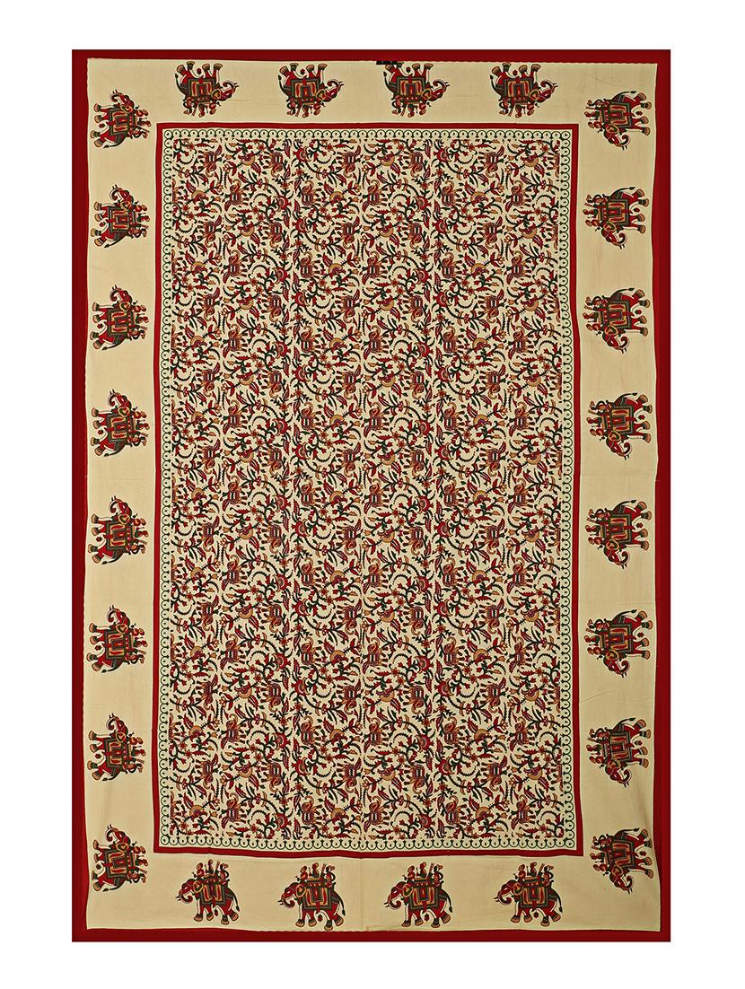 144 tc cotton single bedsheet with 1 pillow cover - 15917900 - Zoom Image - 2