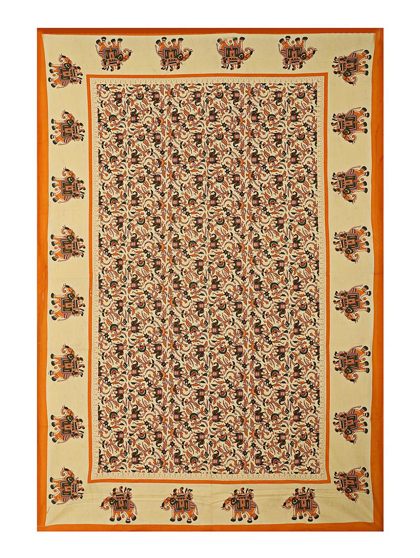 144 tc cotton single bedsheet with 1 pillow cover - 15917901 - Zoom Image - 2