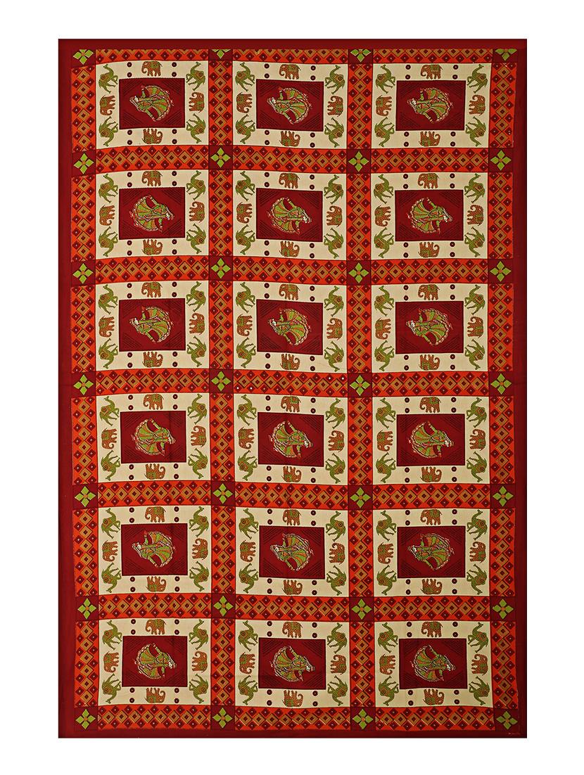 144 tc cotton single bedsheet with 1 pillow cover - 15917946 - Zoom Image - 2