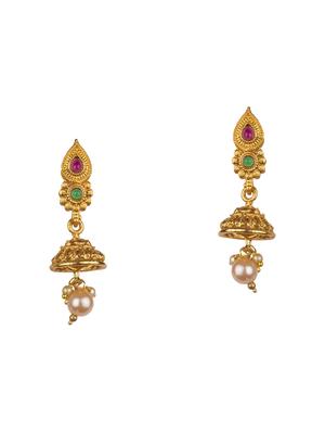 gold brass short necklace - 15918083 - Standard Image - 2