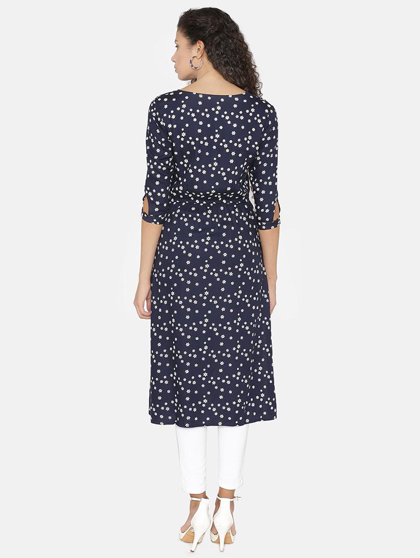 a-line printed dress - 15918153 - Zoom Image - 3