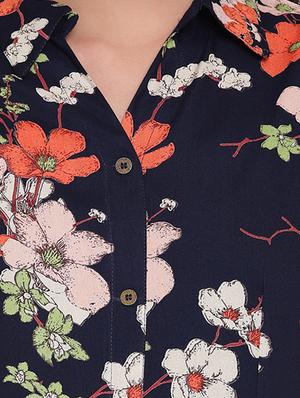 flared floral kurta - 15918228 - Standard Image - 4