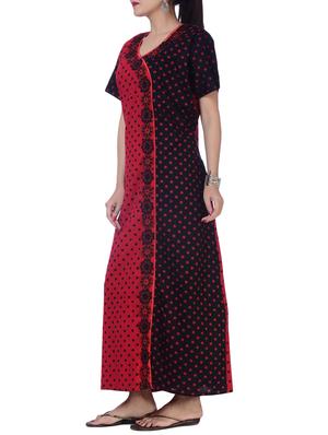 polka dotted nightwear gown - 15918525 - Standard Image - 2