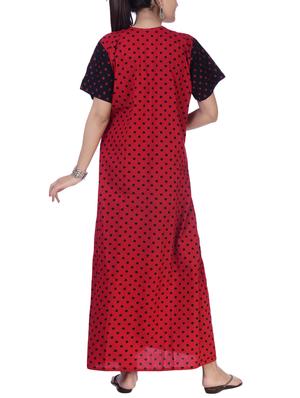 polka dotted nightwear gown - 15918525 - Standard Image - 3
