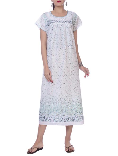 floral bow detail nightwear gown - 15918534 - Standard Image - 1