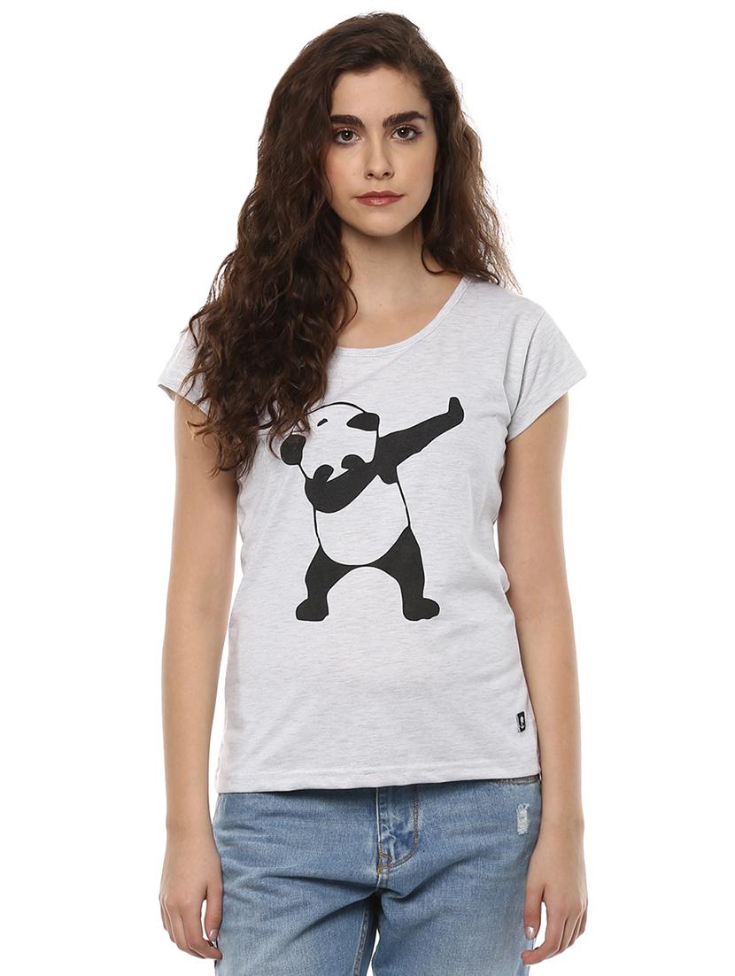 Graphic Print Cap Sleeved Tee - 15918672 - Zoom Image - 1