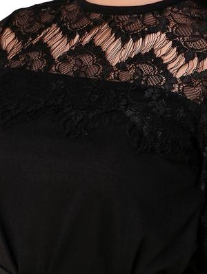 lace paneled a-line dress - 15918919 - Standard Image - 5