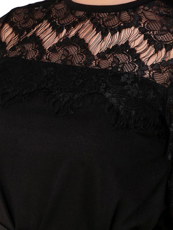 lace paneled a-line dress - 15918919 - Zoom Image - 5