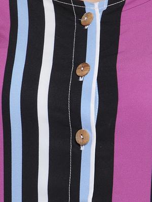 striped button up maxi dress - 15919027 - Standard Image - 4