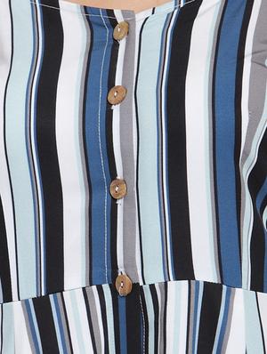 striped button up maxi dress - 15919028 - Standard Image - 4