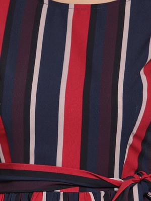 tie up waist striped maxi dress - 15919032 - Standard Image - 5