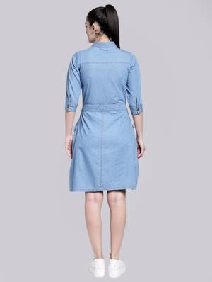 tie up front embroidered dress - 15919041 - Standard Image - 3
