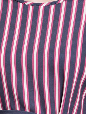 tie up waist striped maxi dress - 15919055 - Standard Image - 4