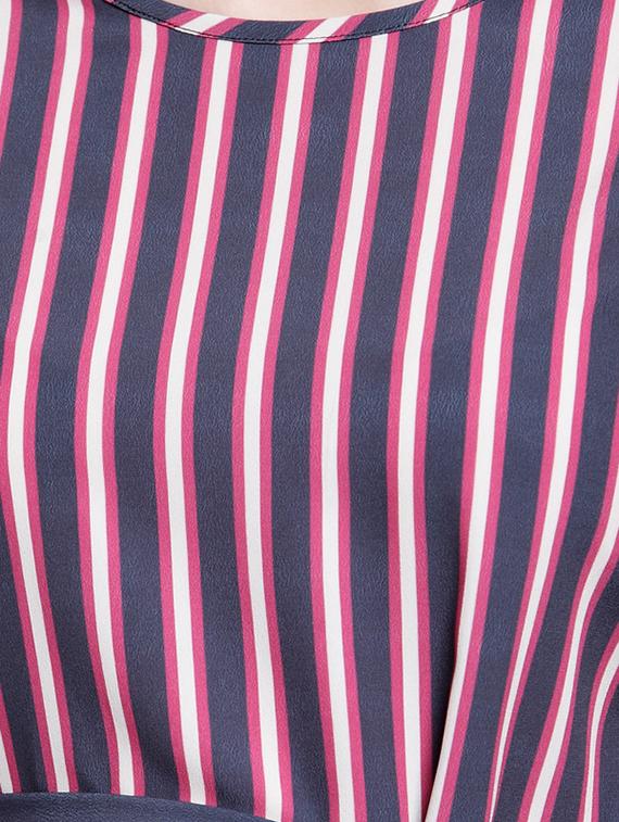 tie up waist striped maxi dress - 15919055 - Zoom Image - 4