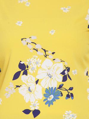 overlap sleeved floral top - 15919087 - Standard Image - 5
