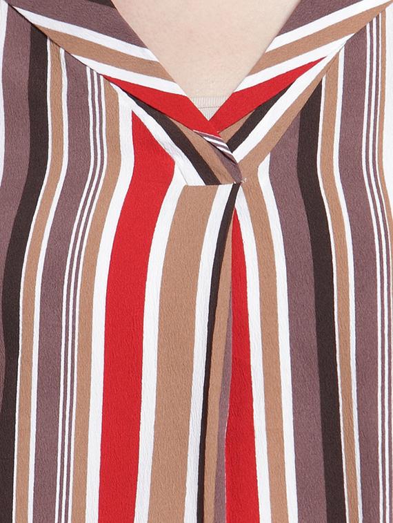 v-neck striped high low top - 15919089 - Zoom Image - 5