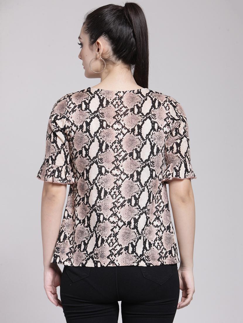 snake print button up top - 15919107 - Zoom Image - 3