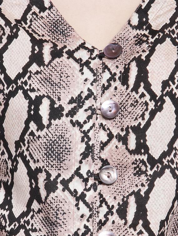 snake print button up top - 15919107 - Zoom Image - 5