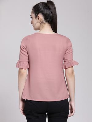 ruffle detail button up top - 15919109 - Standard Image - 3