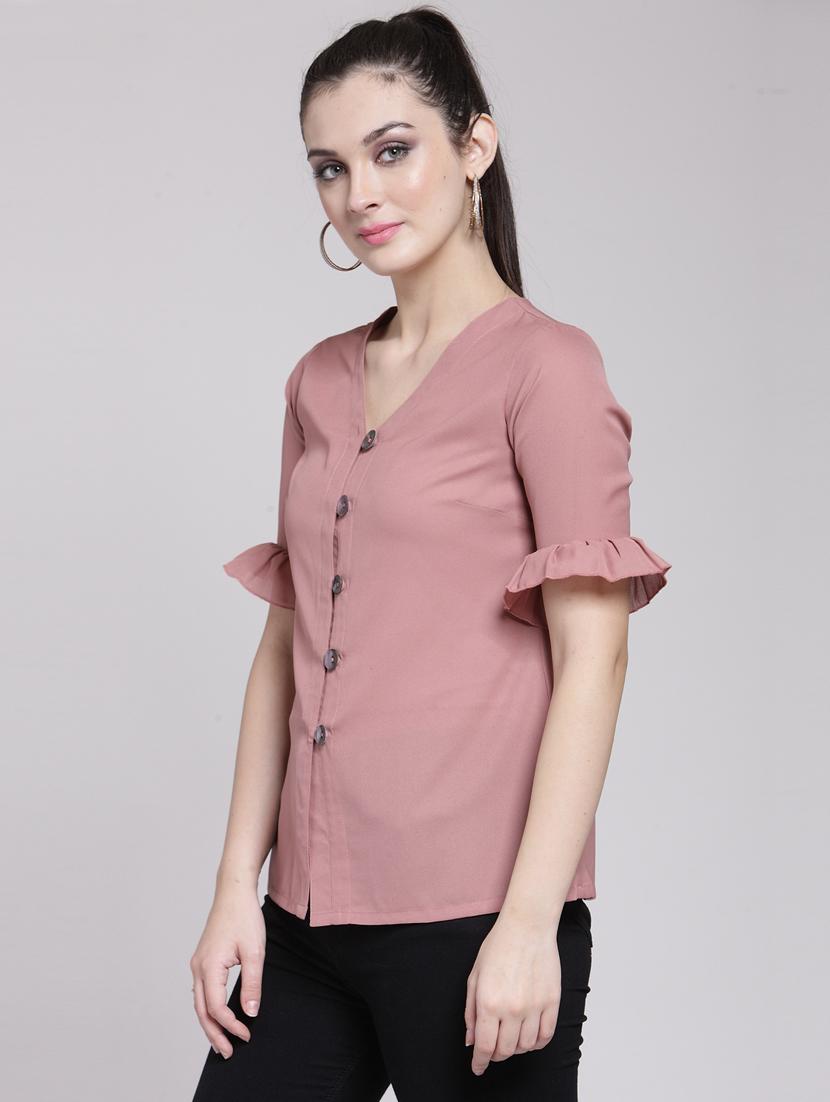ruffle detail button up top - 15919109 - Zoom Image - 2