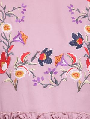 ruffle detail embroidered top - 15919114 - Standard Image - 5