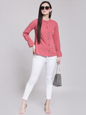 frill trim button up top - 15919125 - Standard Image - 4