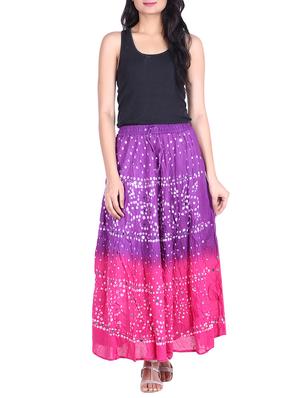 bandhani printed embellished a-line skirt - 15919185 - Standard Image - 4