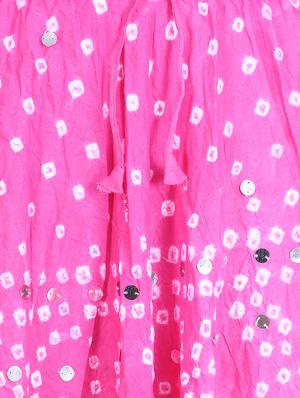 bandhani printed embellished a-line skirt - 15919186 - Standard Image - 5