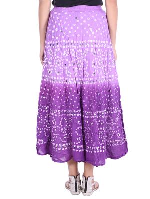 bandhani printed embellished a-line skirt - 15919190 - Standard Image - 3