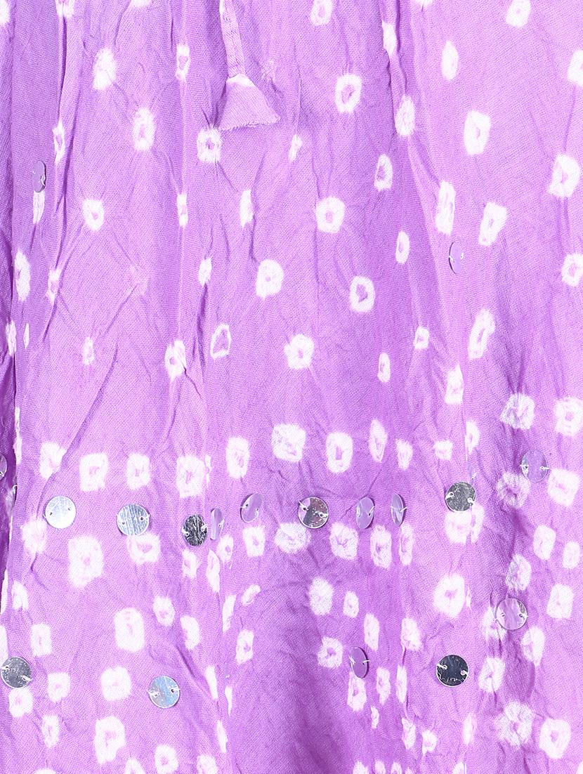 bandhani printed embellished a-line skirt - 15919190 - Zoom Image - 5