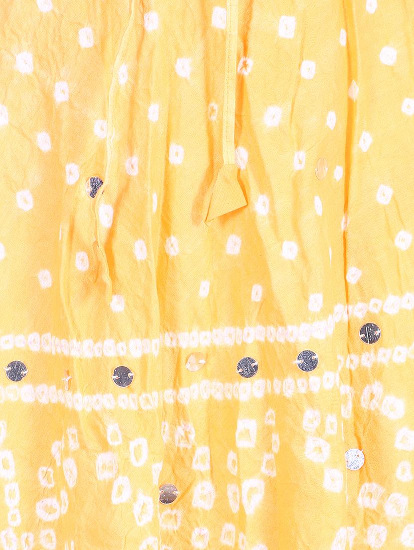 bandhani printed embellished a-line skirt - 15919191 - Zoom Image - 5