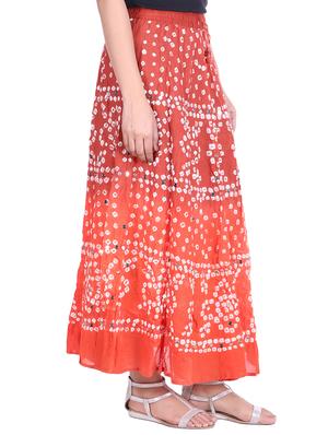 bandhani printed embellished a-line skirt - 15919192 - Standard Image - 2